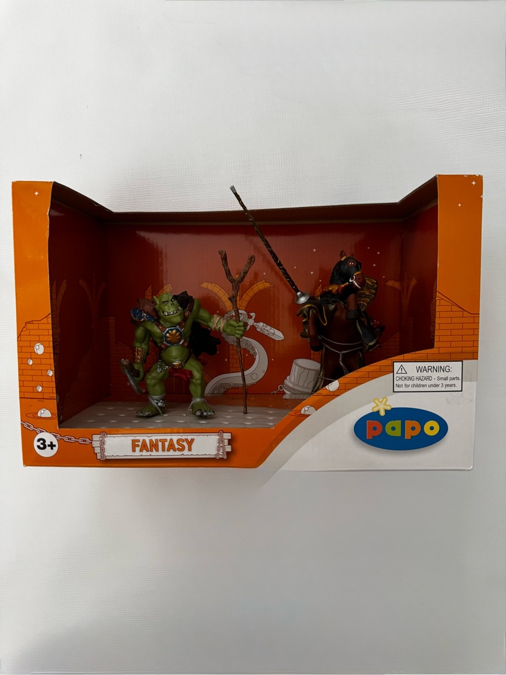 Papo Orc and King Richard Fantasy Action Figures Playset Like New in Box
